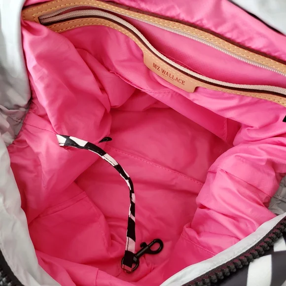 MZ WALLACE Small Metro Tote Deluxe, Checkerboard - Picture 12 of 13
